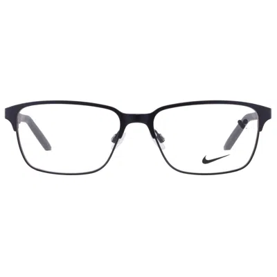 Nike Demo Rectangular Men's Eyeglasses  8213n 001 55 In Black