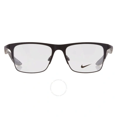 Nike Demo Rectangular Unisex Eyeglasses  8150 001 52 In Black