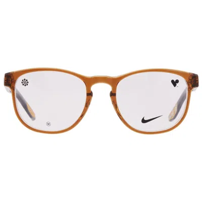 Nike Demo Sport Men's Eyeglasses  7162 217 50 In Brown