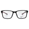 Nike Demo Square Men's Eyeglasses  7014 002 55 In Black