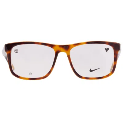 Nike Demo Square Men's Eyeglasses  7163 242 55 In Brown