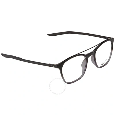 Nike Demo Square Unisex Eyeglasses  7281 002 50 In Black