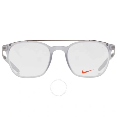 Nike Demo Square Unisex Eyeglasses  7281 032 50 In Grey
