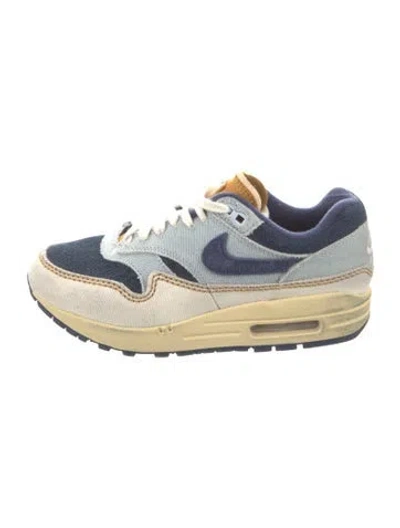 Pre-owned Nike Denim Colorblock Pattern Athletic Sneakers In Blue