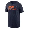 Nike Denver Broncos Air Essential  Men's Nfl T-shirt In Blue