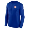 Nike Royal Denver Broncos Legend Small Logo Performance Long Sleeve T-shirt In Blue