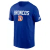 Nike Royal Denver Broncos Alt Pack Onside Conversion Performance T-shirt In Black