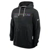 Nike Denver Broncos Crucial Catch Sideline  Men's Dri-fit Nfl Pullover Hoodie In Black