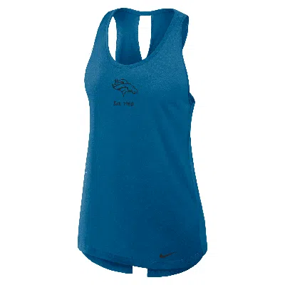 Nike Denver Broncos Established  Women's Dri-fit Nfl Tank Top