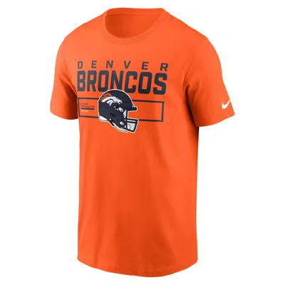 NIKE DENVER BRONCOS HELMET ESSENTIAL  MEN'S NFL T-SHIRT,1015884926