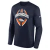 Nike Denver Broncos Legend Icon  Men's Dri-fit Nfl Long-sleeve T-shirt In Black