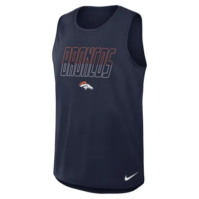 Nike Denver Broncos  Men's Dri-fit Nfl Tank Top In Blue