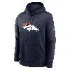 Nike Denver Broncos  Men's Nfl Pullover Hoodie In Blue
