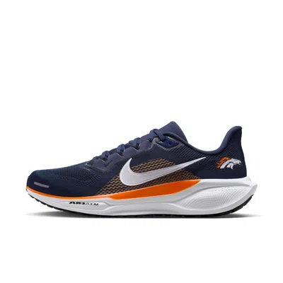 Nike Denver Broncos Pegasus 41  Men's Nfl Road Running Shoes In Blue