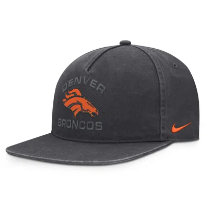 Nike Denver Broncos Primetime Pro  Men's Nfl Adjustable Hat In Grey
