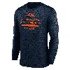 Nike Denver Broncos Sideline Team Issue Velocity  Men's Dri-fit Nfl Long-sleeve T-shirt In Gold
