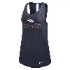 Nike Women's Navy Denver Broncos Performance Tank Top In Blue