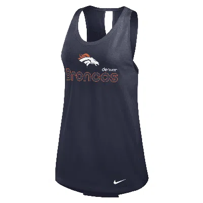 Nike Women's Navy Denver Broncos Performance Tank Top