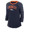 Nike Denver Broncos  Women's Nfl 3/4-sleeve T-shirt In Blue