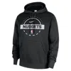 Nike Denver Nuggets Club  Men's Nba Practice Pullover Hoodie In Black