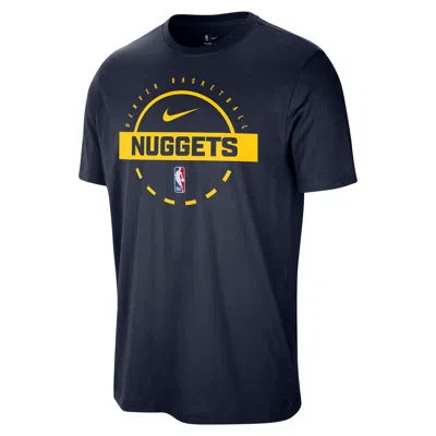 Nike Denver Nuggets  Men's Nba Practice T-shirt In Black