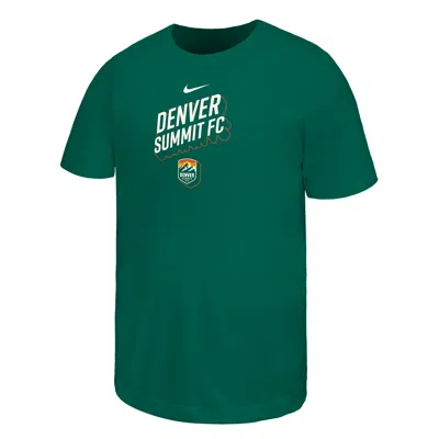 Nike Denver Summit Big Kids'  Cotton T-shirt In Green