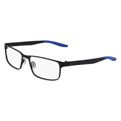 Nike Dermo Rectangular Men's Eyeglasses  8131 N 008 53 In Black