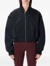 Nike Destroyer Fleece Bomber Jacket In Black