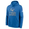 Nike Detroit Lions Best Season Rewind Club  Men's Nfl Pullover Hoodie In Blue