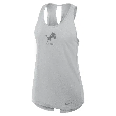 Nike Detroit Lions Established  Women's Dri-fit Nfl Tank Top