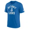 Nike Royal Detroit Lions Favorable Timeline Tri-blend T-shirt In Blue