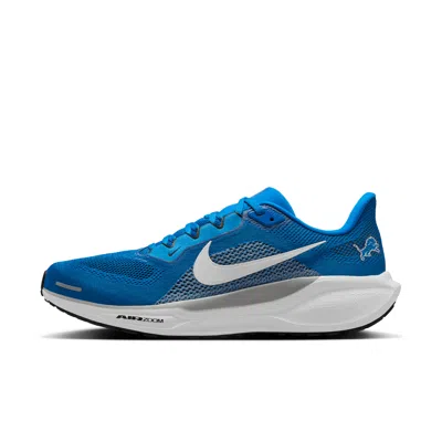 Nike Detroit Lions Pegasus 41  Men's Nfl Road Running Shoes In Blue