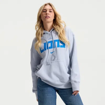 Nike Detroit Lions Rivalries Collection Phoenix  Women's Nfl Oversized Pullover Hoodie In Gold