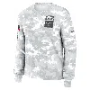 Nike Minnesota Vikings Salute To Service Edge Lockup  Women's Dri-fit Nfl Long-sleeve T-shirt In White