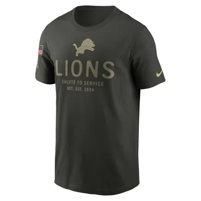 Nike Detroit Lions Salute To Service Sideline Primary Edge  Men's Dri-fit Nfl T-shirt In Green