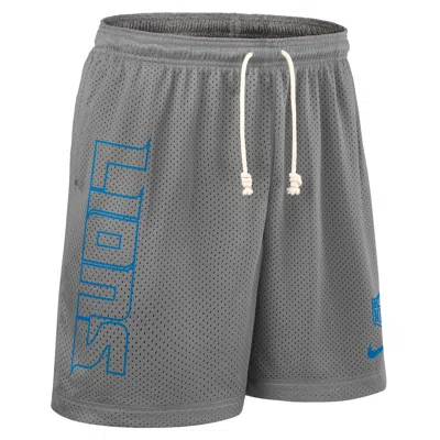 Nike Detroit Lions Sideline Reversible Menâs  Men's Dri-fit Nfl Shorts In Gray