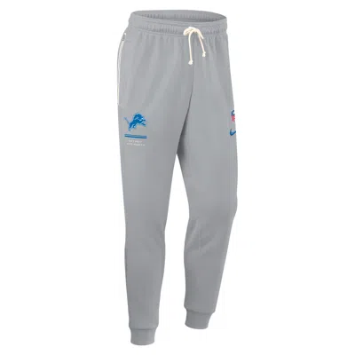 Nike Detroit Lions Sideline Standard Issue  Men's Dri-fit Nfl Taper Pants In Grey