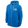Nike Detroit Lions Utility Player Sideline  Men's Dri-fit Nfl Full-zip Hoodie In Blue