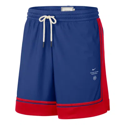 Nike Detroit Pistons Standard Issue 6"" Shorts 'rush Blue University Red'