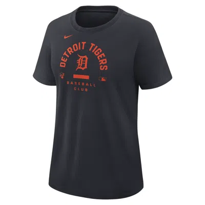 Nike Detroit Tigers Authentic Collection Early Work  Women's Dri-fit Mlb T-shirt In Blue