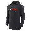 Nike Detroit Tigers Authentic Collection  Men's Dri-fit Mlb Pullover Hoodie In Black
