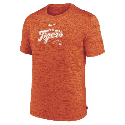 Nike Detroit Tigers Authentic Collection Practice Velocity  Men's Dri-fit Mlb T-shirt In Orange