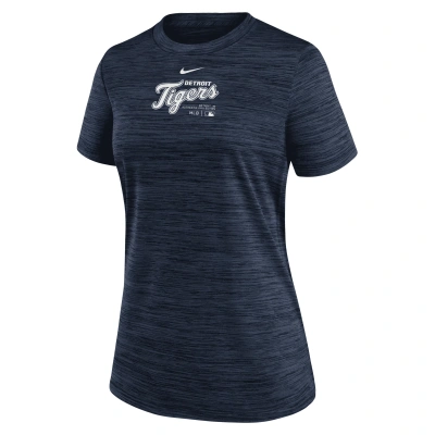 Nike Detroit Tigers Authentic Collection Practice Velocity  Women's Dri-fit Mlb T-shirt In Blue