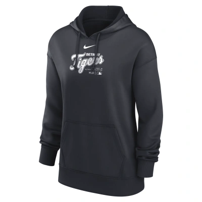 Nike Detroit Tigers Authentic Collection Practice  Women's Dri-fit Mlb Pullover Hoodie In Blue