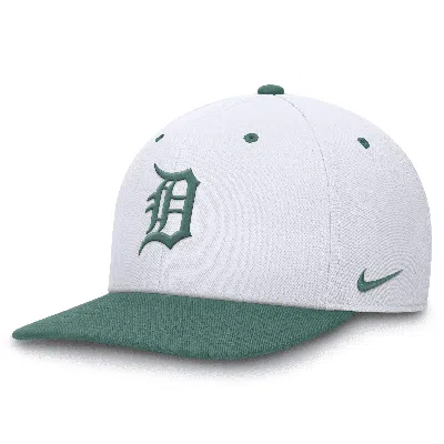 Nike Detroit Tigers Bicoastal 2-tone Pro  Unisex Dri-fit Mlb Adjustable Hat In White