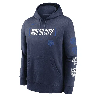 Nike Detroit Tigers City Connect Club Menâs  Men's Mlb Pullover Hoodie In Blue