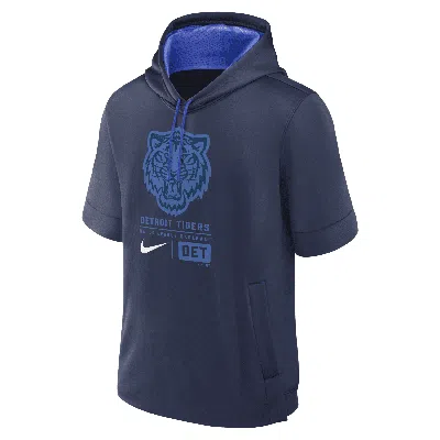 Nike Detroit Tigers City Connect  Men's Mlb Short-sleeve Pullover Hoodie In Blue