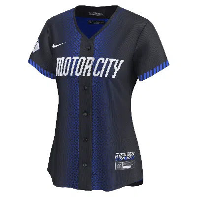 Nike Detroit Tigers City Connect  Women's Dri-fit Adv Mlb Limited Jersey In Blue