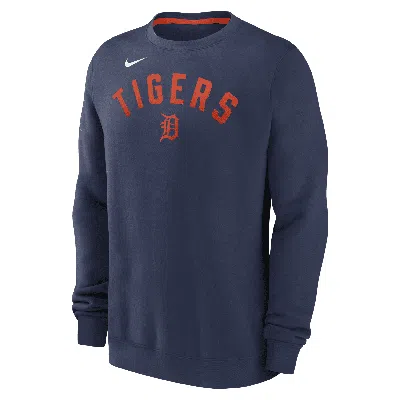 Nike Detroit Tigers Classic  Men's Mlb Pullover Crew In Gray