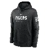 Nike Detroit Tigers Fashion Club  Men's Mlb Pullover Hoodie In Black